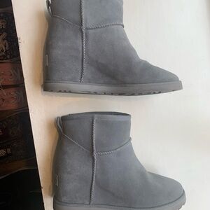 UGG Charcoal Suede Boots